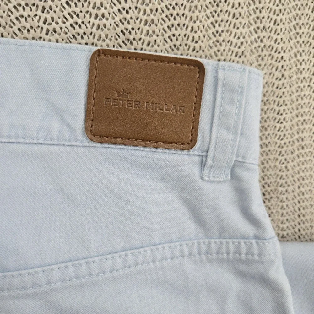 Peter Millar Jeans Mens 33x29 Blue Regular Fit Straight Stretch Denim Pants